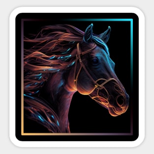 Horse Ai Art Sticker